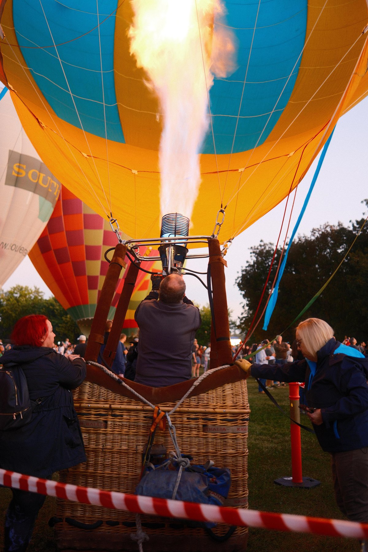 Hot air balloons gathered for Canberra Balloon Spectacular 2024.